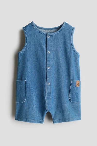 Denim-Look Romper Suit