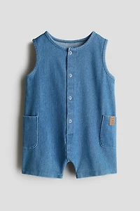 Denim-Look Romper Suit