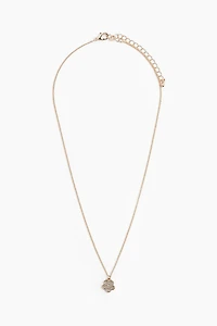 Rhinestone-Pendant Necklace