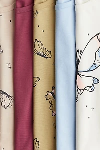 Lot de 5 hauts en jersey coton