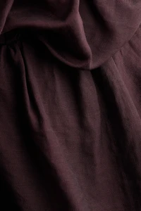 Robe asymétrique avec bretelles fines