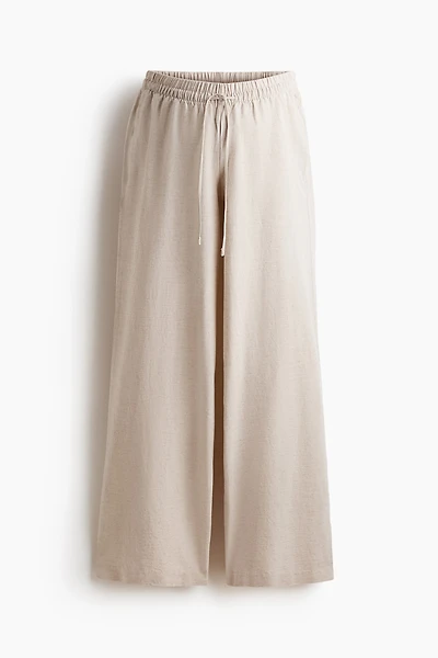 MAMA Before & After Linen-blend Pants