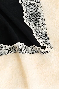 Lace-Trimmed Skirt