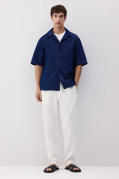 Regular-Fit Linen Pants