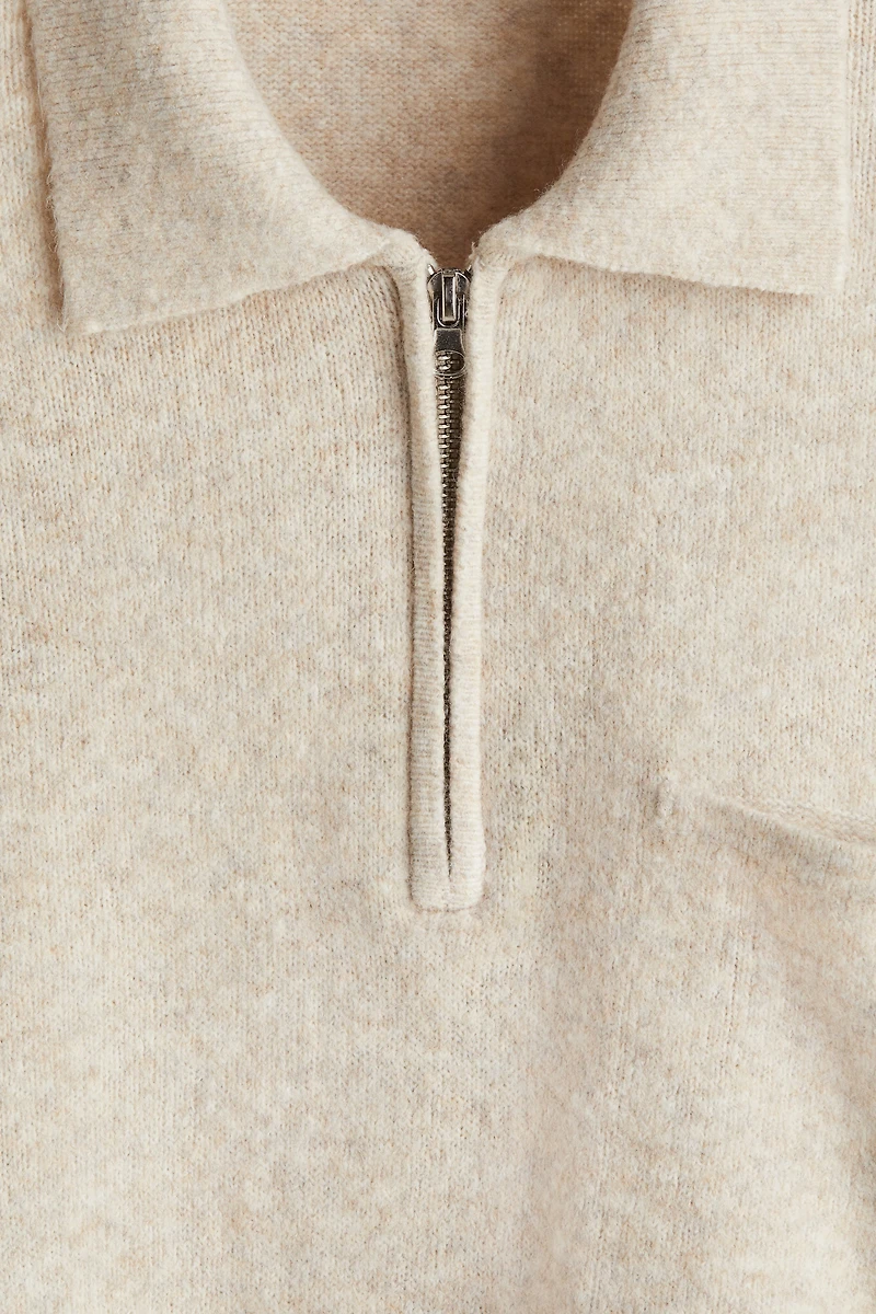Regular-Fit Half-Zip Sweater
