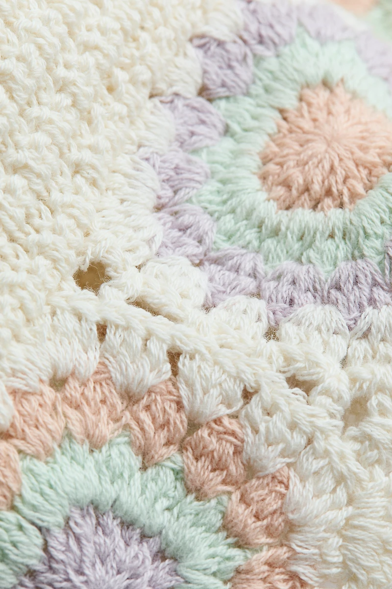 Crochet-Look Tank Top