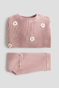 Ensemble 2 pièces en tricot de coton