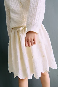 Embroidered Cotton Skirt