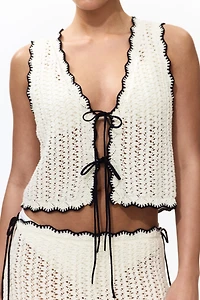 Crochet-Look Beach Top