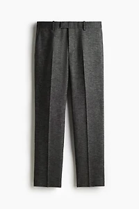 Regular-Fit Tailored Linen-Blend Pants