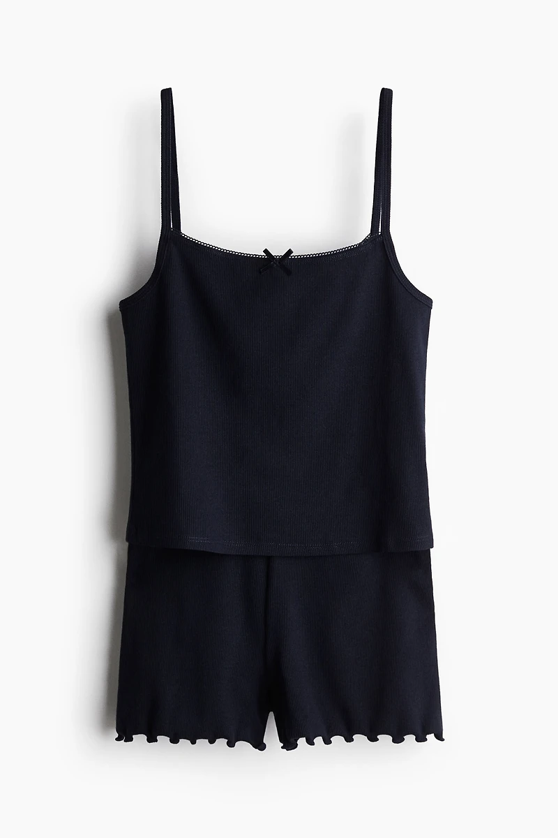 2-Piece Ribbed Jersey Set