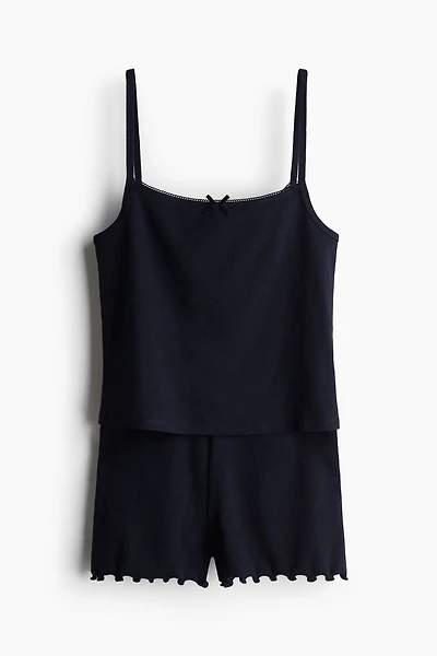 2-Piece Ribbed Jersey Set