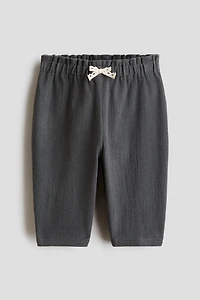 Textured Cotton Pants