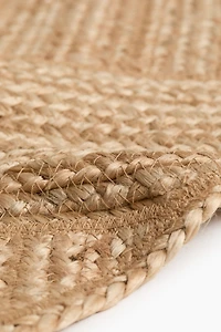 Large Braided Jute Rug