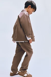 Linen-Blend Pants