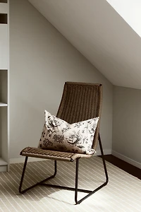 Housse de coussin en lin mélangé