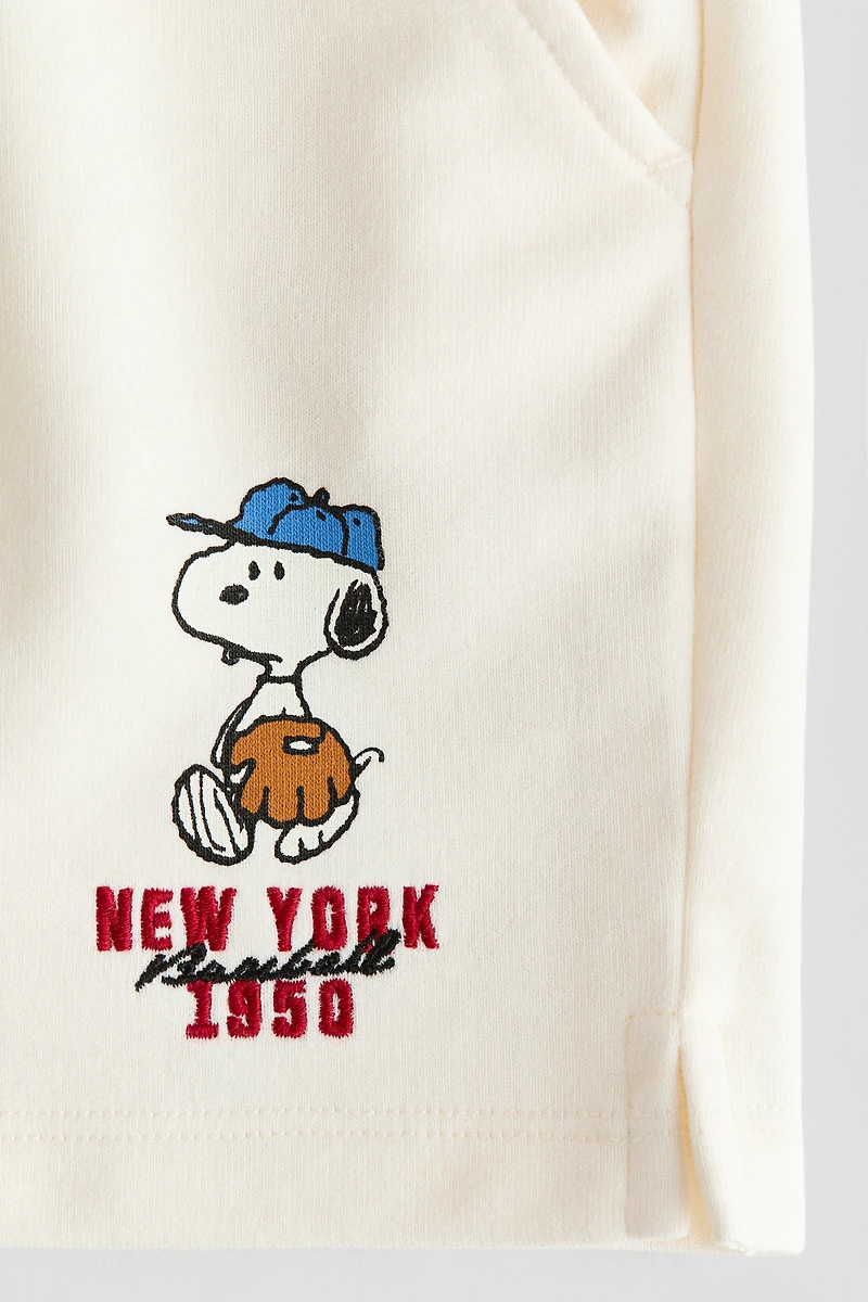 Motif-Detail Sweatshorts