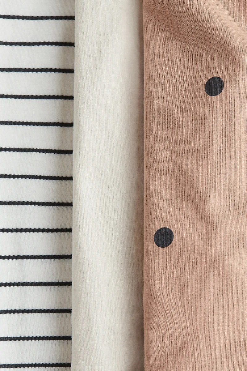 3-pack Cotton Pajama Jumpsuits