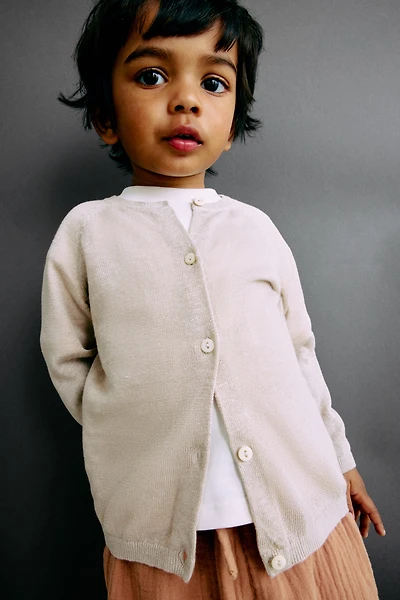 Gilet en fin tricot de lin