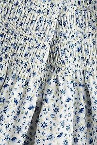 Robe smockée en popeline