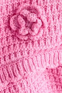 Appliquéd Crochet-Look Top