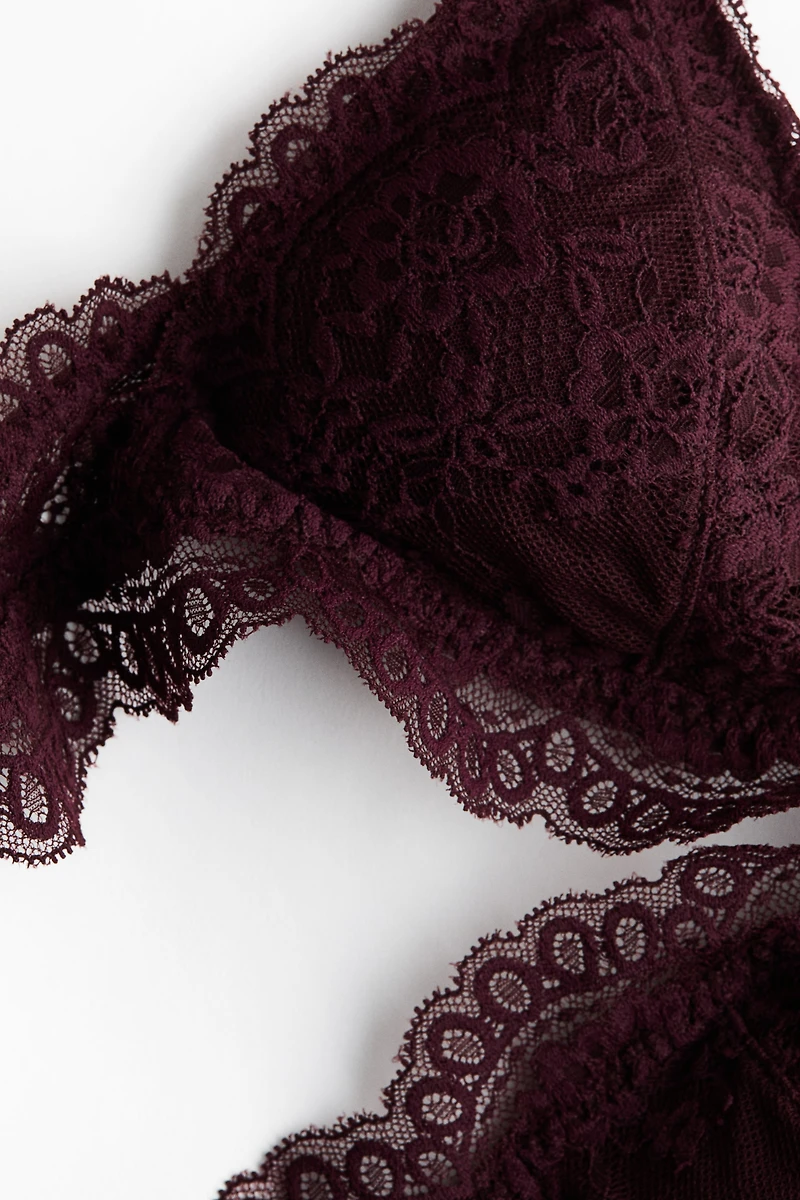 Padded Soft-Cup Lace Bra