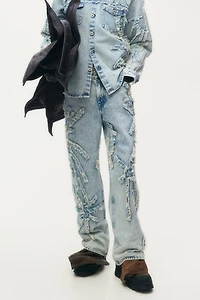 Distressed-Look Jeans