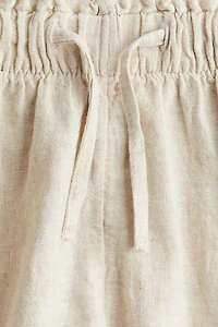 Linen-blend Shorts
