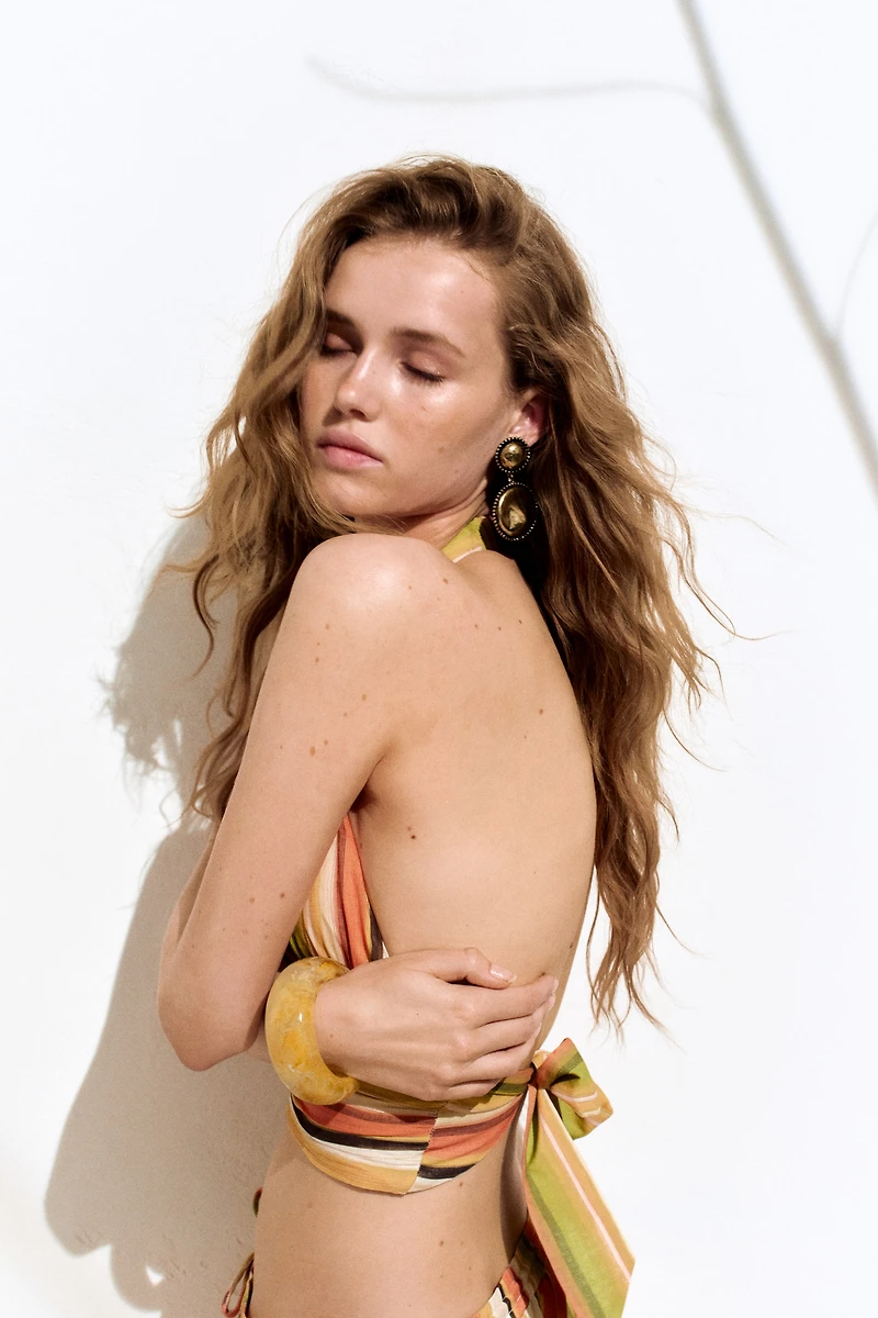 Open-Back Halterneck Top