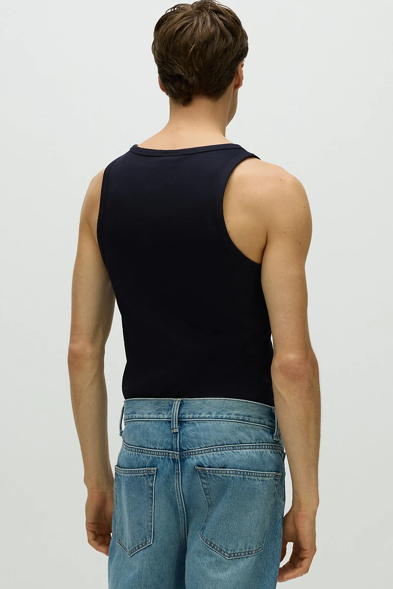 Slim Fit Ribbed Tank Top