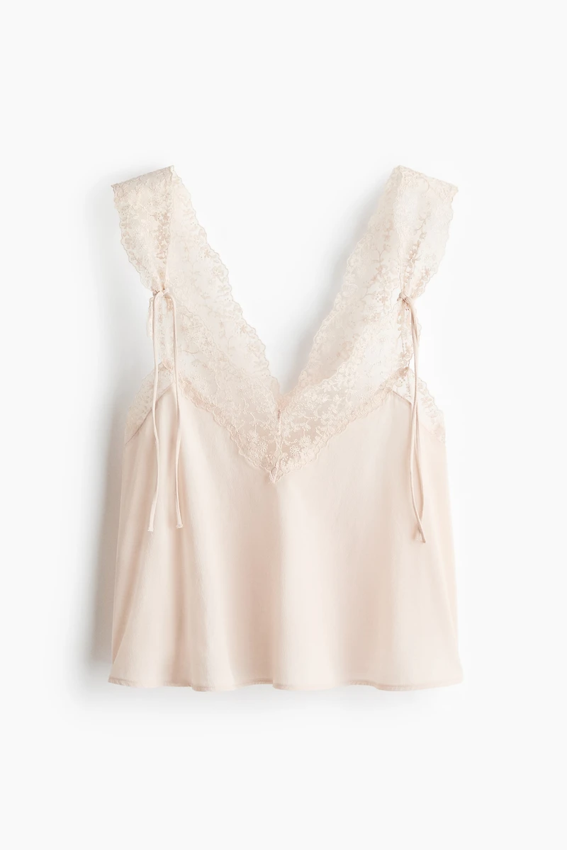 Embroidered-Strap Top