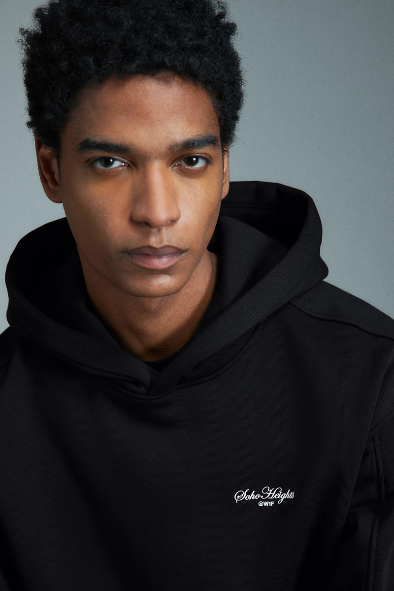 Loose-Fit Hoodie with Motif