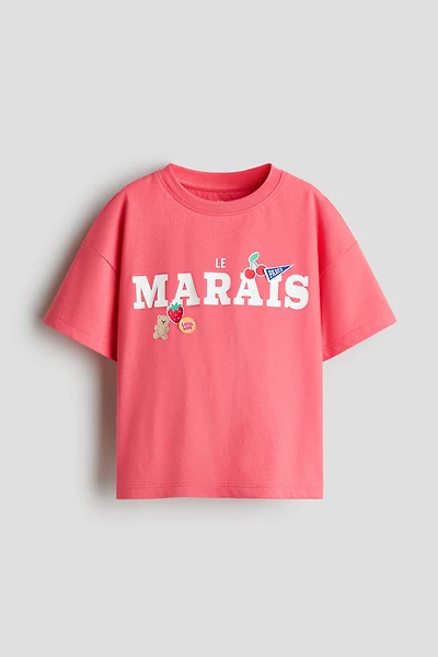 Appliquéd Cotton T-Shirt