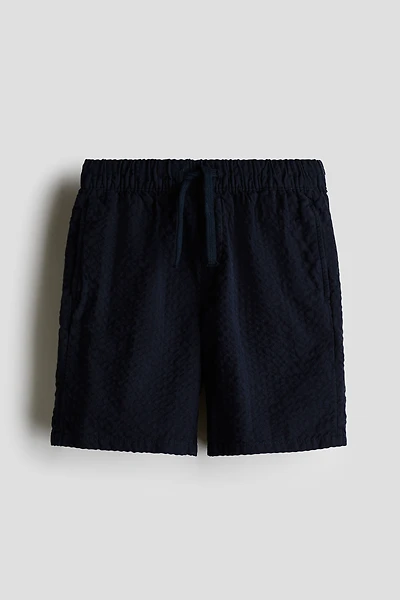 Cotton Seersucker Shorts