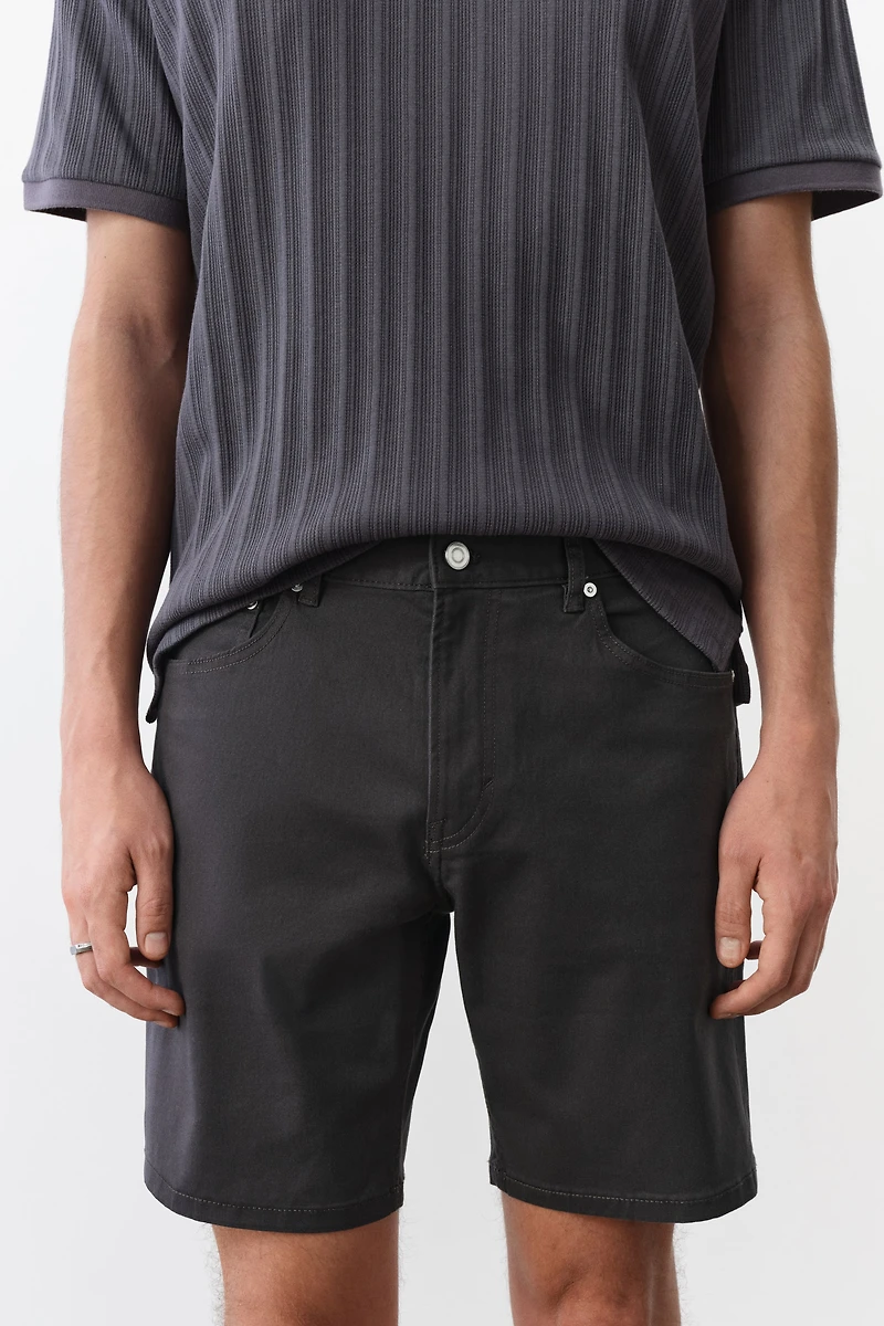 Regular-Fit Twill Shorts