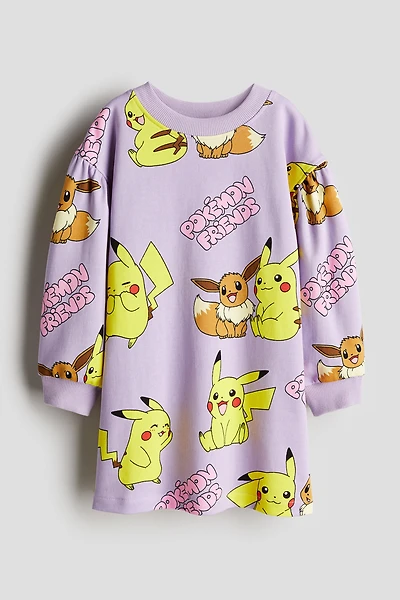 Robe imprimée en molleton