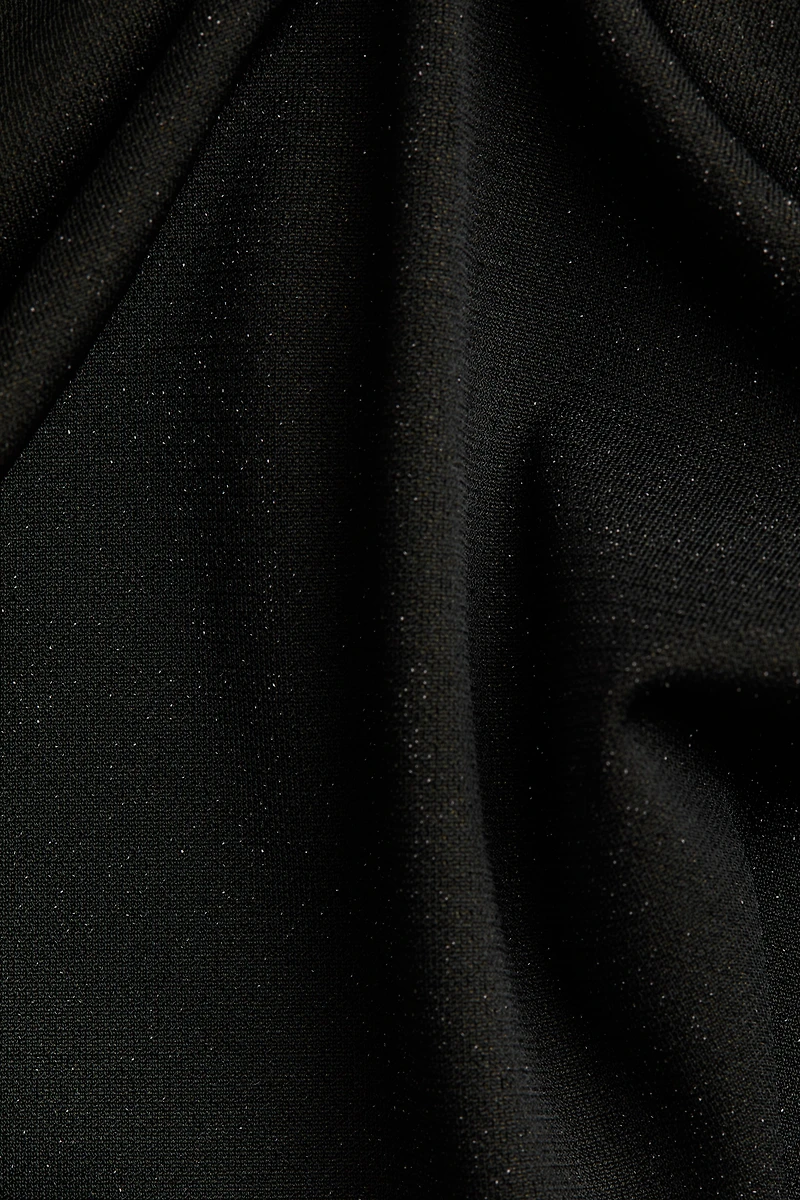 Glittery Twist-Detail Top