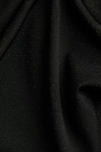 Glittery Twist-Detail Top