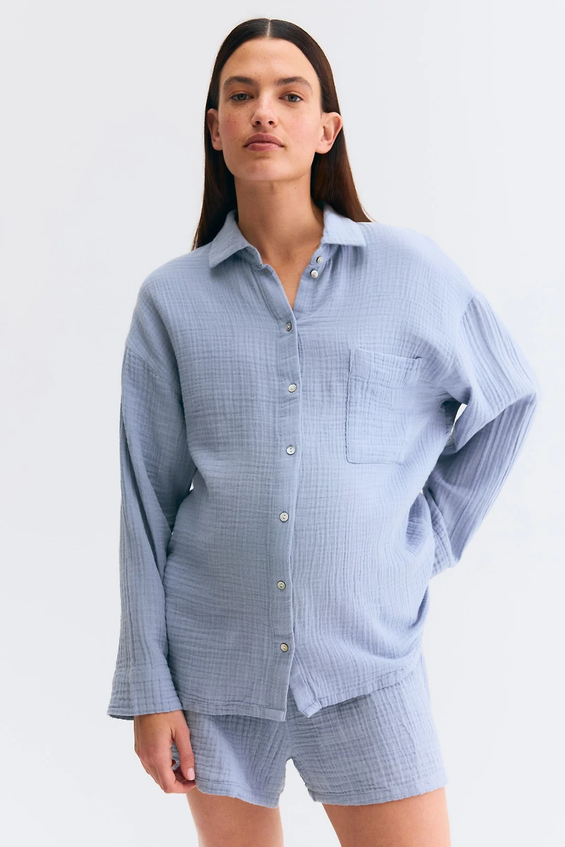 MAMA Before & After Muslin Pajamas