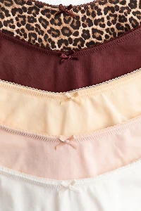 5-Pack Cotton Thong Briefs