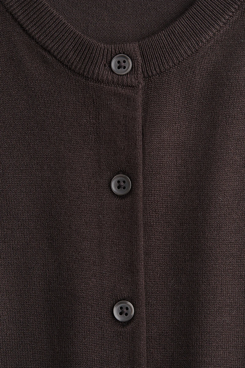 Fine-Knit Cardigan
