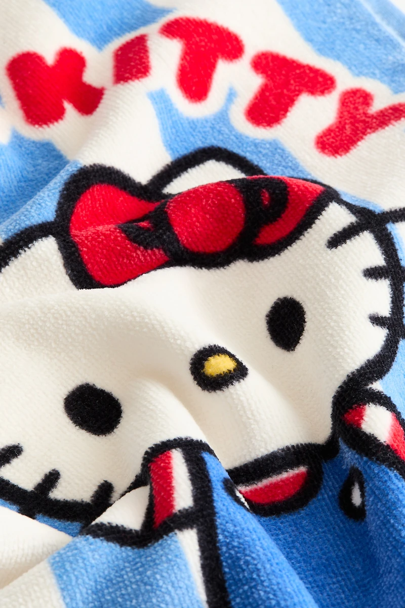 Terry Guest Towel with Printed Motif