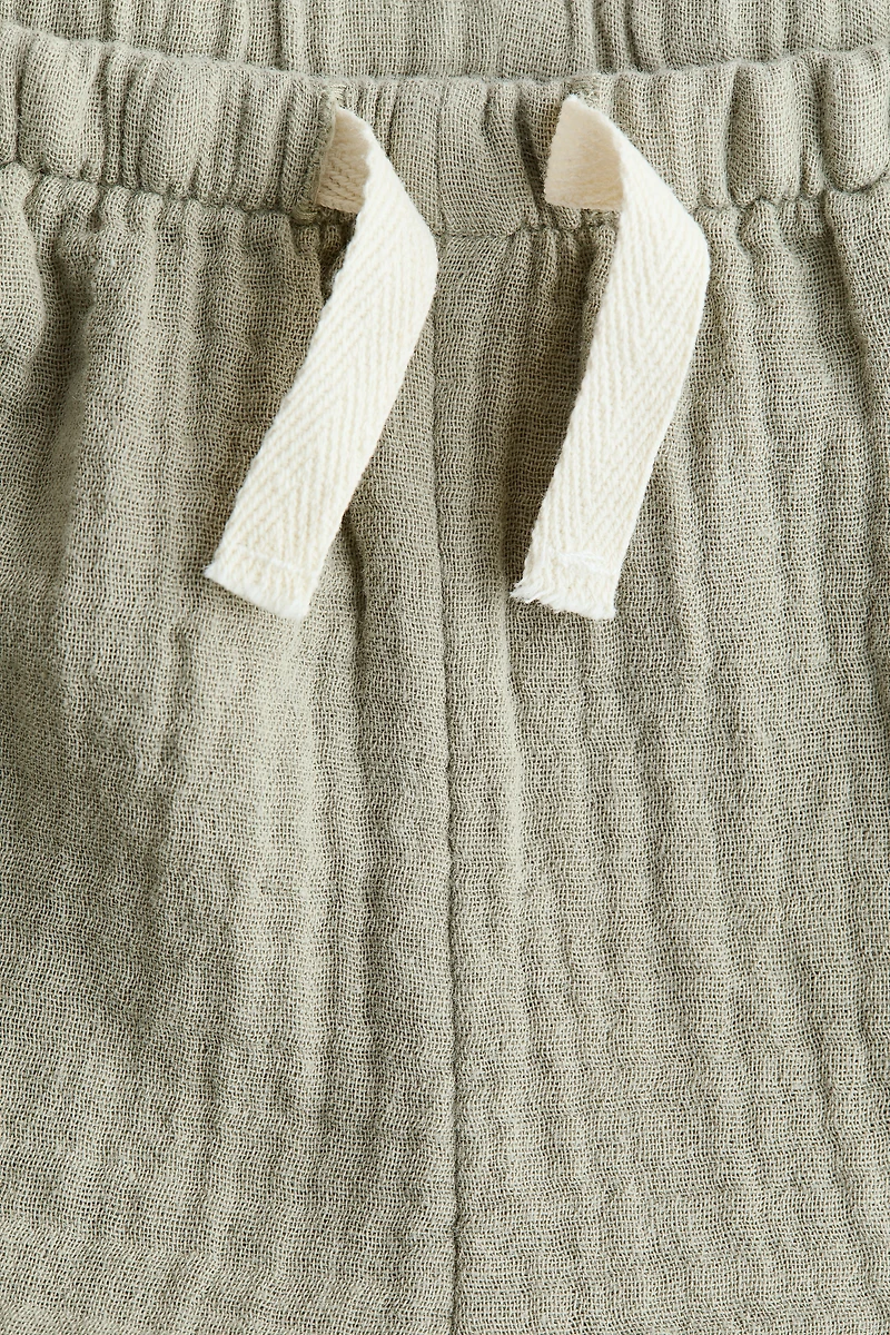 Cotton Muslin Shorts