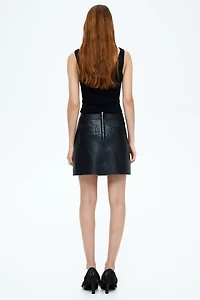 Leather Mini Skirt