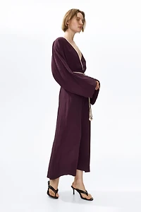 Belted Viscose Dress