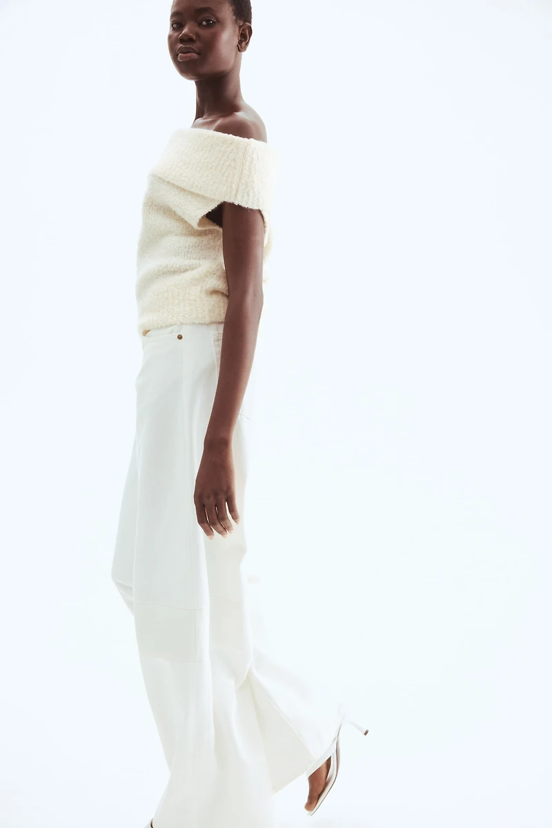 Knit Off-the-Shoulder Top