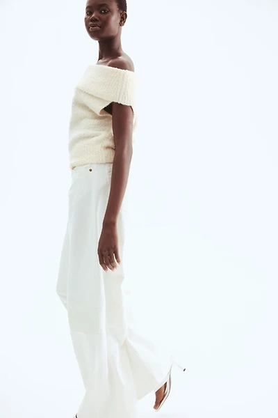 Knit Off-the-Shoulder Top