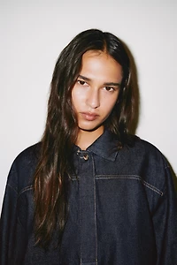 Denim Pullover Shirt