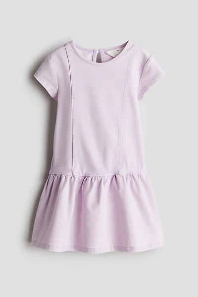 Denim-Look Jersey Dress