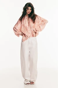 Oversized Lyocell Blouse